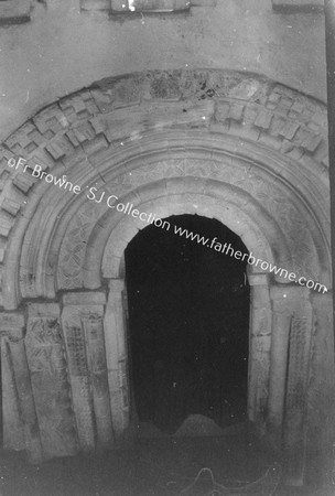 ST ANDREWS OLD NORMAN DOORWAY BEHIND TOWER FROM ABOVE